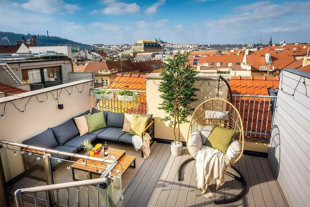 3Br Ac Heaven Of Harmony Luxpenthouse Theater View Apartment Prague